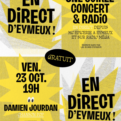 𝐄𝐍 𝐃𝐈𝐑𝐄𝐂𝐓 D’EYMEUX AVEC DAMIEN JOURDAN EN CONCERT